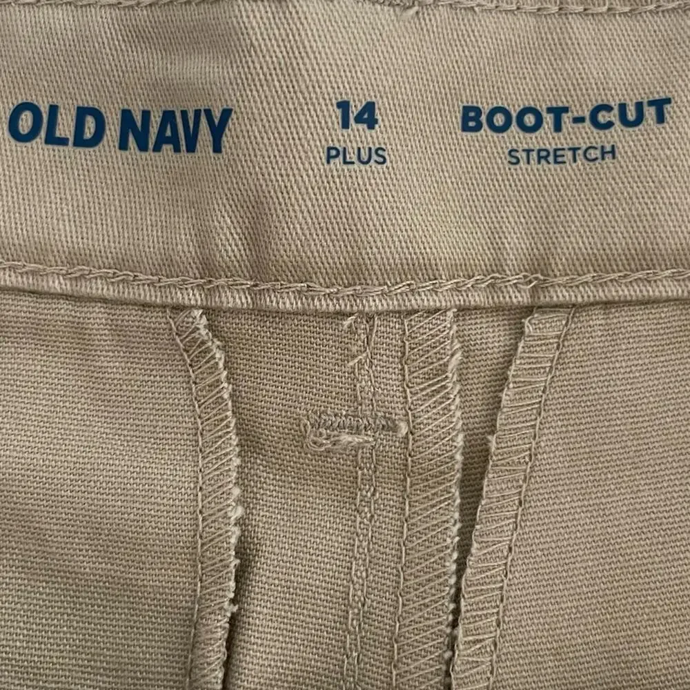 NWT Old Navy Khaki Pants Size 14 Plus Girls Kids Bootcut
